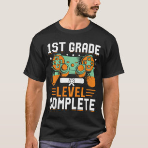 Kids 1st Grade Level Complete Graduation Video Gam T-Shirt