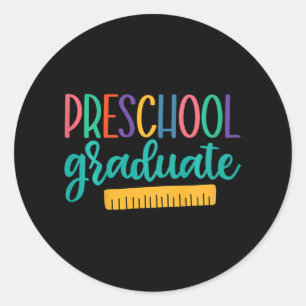 Kids 2023 Pre-k Graduate Preschool Boys Last Day O Classic Round Sticker