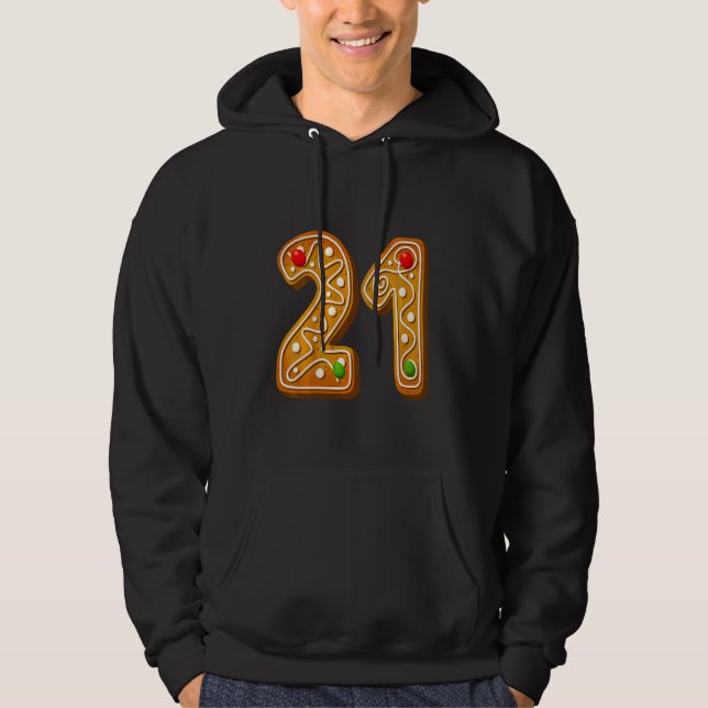 Kids  21 Cutest Capital Christmas Cookie Alphabet  Hoodie (Front)