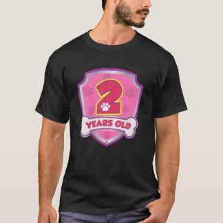 Kids 2 Year Old 2Nd Birthday Patrol Party Boys Gir T-Shirt