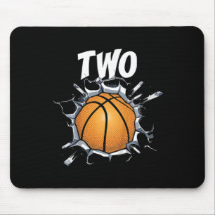 Kids 2 Year Old Basketball Birthday Party Theme 2n Mouse Mat