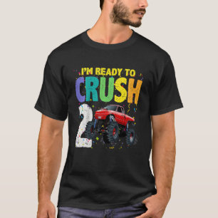 Kids 2 Year Old Boy  2nd Birthday  Monster Truck C T-Shirt