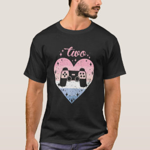 Kids 2 Year Old Cute Gamer Birthday Girl 2nd B day T-Shirt