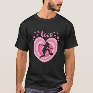 Kids 2 Year Old Cute Soccer Birthday Girl 2Nd B-Da T-Shirt