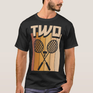 Kids 2 Year Old Dminton Birthday Boy 2nd Birthday T-Shirt