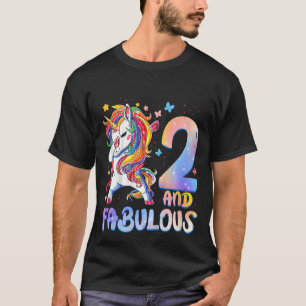 Kids 2 Year Old Gifts 2 And Fabulous 2nd Birthday  T-Shirt
