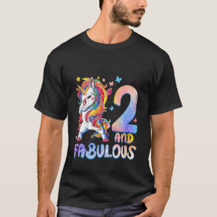 Kids 2 Year Old Gifts 2 And Fabulous 2nd Birthday  T-Shirt