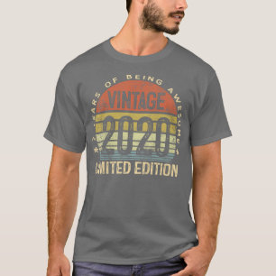 Kids 2 Year Old Gifts Vintage 2020 Limited Edition T-Shirt