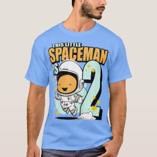 Kids 2 Years Old Birthday Boy Astronaut 2nd Birthd T-Shirt
