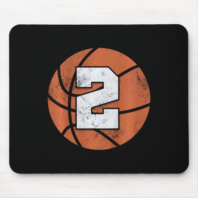 Kids 2 Years Old Birthday Kids Boys Girls Fun Bask Mouse Mat (Front)