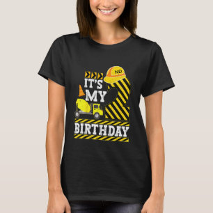 Kids 2 Years Old Boy It's My 2nd Birthday Construc T-Shirt