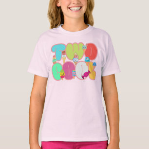 Kids 2 Years Old Ice Cream Popsicles Second Birthd T-Shirt