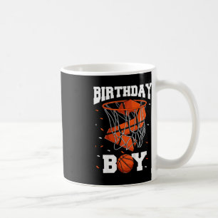 Kids 2nd Birthday Basketball Boy Two Year Old Bask Coffee Mug