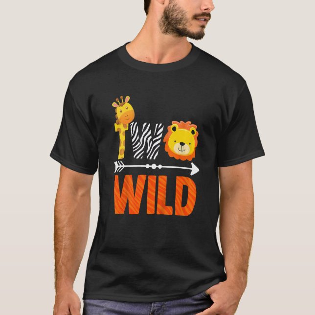 Kids 2nd Birthday  Boy Animal Safari Baby Lion 2 Y T-Shirt (Front)