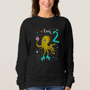 Kids 2nd Birthday Boy Birthday Girl I'm 2 Yrs Ice Sweatshirt