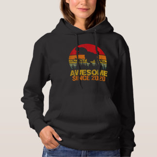 Kids 2nd Birthday Boy Dinosaur Rex 2 Year Old Girl Hoodie
