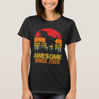 Kids 2nd Birthday Boy Dinosaur Rex 2 Year Old Girl T-Shirt