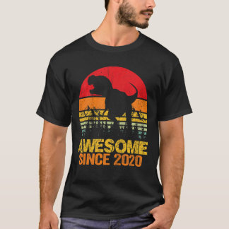 Kids 2nd Birthday Boy Dinosaur Rex 2 Year Old Girl T-Shirt