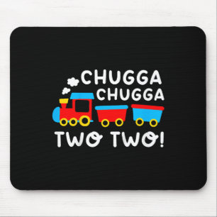 Kids 2nd Birthday Boy Train Chugga Chugga Two Two Mouse Mat