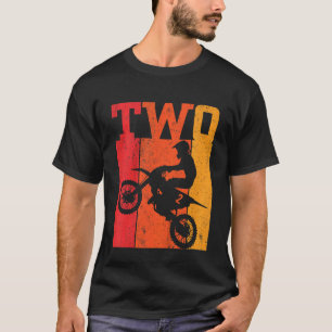 Kids 2nd Birthday Boys 2 Two Dirt Bike Motocross M T-Shirt