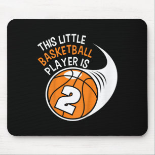Kids 2nd Birthday Boys Bysketbyll Sport 2 Year Old Mouse Mat