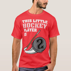 Kids 2nd Birthday Boys Hockey Stick Puck 2 Year O T-Shirt