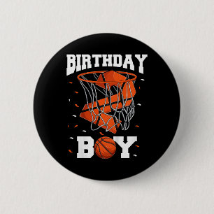 Kids 2nd Birthday Bysketbyll Kids  6 Cm Round Badge