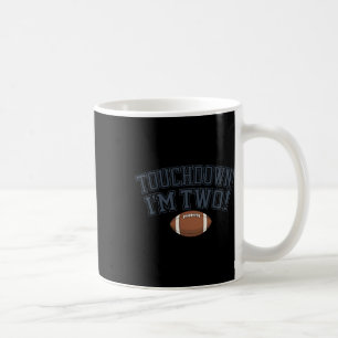 Kids 2nd Birthday Football Player Touchdown Im Two Coffee Mug