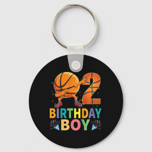 Kids 2nd Birthday Sketll Dabbing 2 Years Old Kids Key Ring