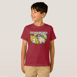 Kid's 2nd Birthday Today I'm Two! Cute Pig T-Shirt