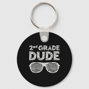 Kids 2nd Grade Dude  Second Grade Back To School   Key Ring