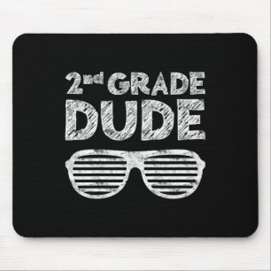 Kids 2nd Grade Dude Second Grade Back To School Mouse Mat