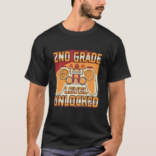 Kids 2Nd Grade Level Unlocked Video Game Back To S T-Shirt
