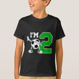 Kids 2nd Soccer Birthday Party Two Year Old Soccer T-Shirt