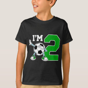 Kids 2nd Soccer Birthday Party Two Year Old Soccer T-Shirt