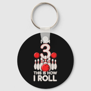 Kids 3 Year Old Bowling Party 3rd Birthday Is How Key Ring