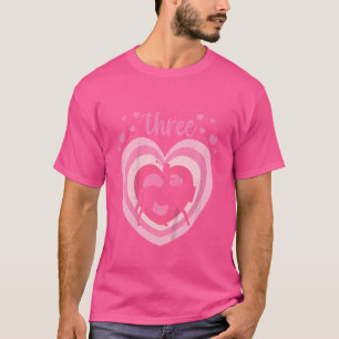 Kids 3 Year Old Cute Horse Riding Birthday Girl 3r T-Shirt