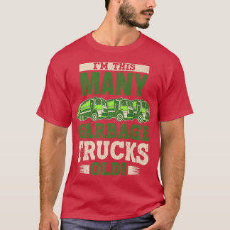 Kids 3 Year Old Garbage Truck 3rd Birthday Garbage T-Shirt