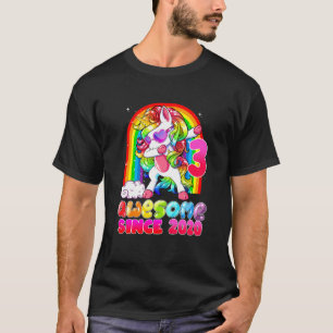 Kids 3 Year Old  Girls Teens Dabbing Unicorn 3rd B T-Shirt