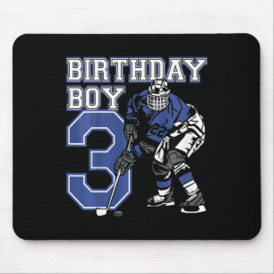 Kids 3 Year Old Ice Hockey Themed Birthday Party 3 Mouse Mat