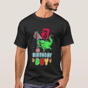 Kids 3 Year Old  Rawr I'm 3rd Birthday Boy Dinosau T-Shirt