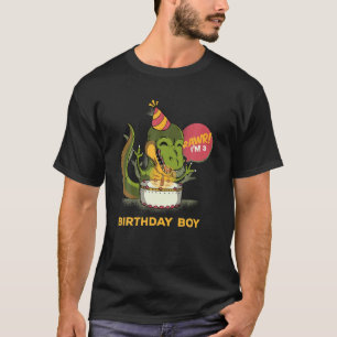 Kids 3 Year Old T Rex Dinosaur 3Rd Birthday Boy T T-Shirt
