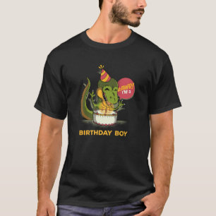 Kids 3 Year Old T Rex Dinosaur 3Rd Birthday Boy T T-Shirt