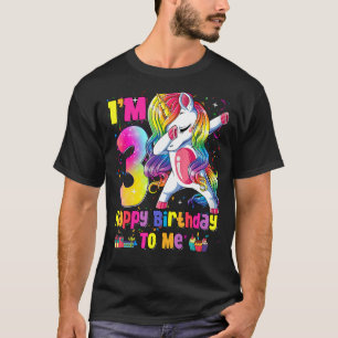 Kids 3 Years Old   3rd Birthday Girl Princess Unic T-Shirt