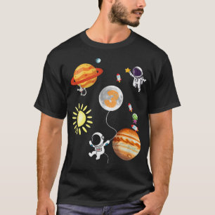 Kids 3 Years Old Birthday Boy  T-Shirt