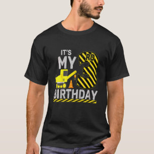 Kids 3 Years Old Boy It's My 3rd Birthday Construc T-Shirt