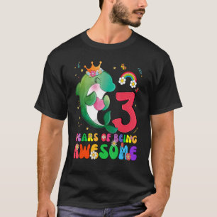 Kids 3 Years Old Teens Boys Girls Cute Dolphin 3rd T-Shirt