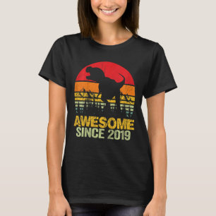 Kids 3rd Birthday Boy Dinosaur Rex 3 Year Old Kids T-Shirt