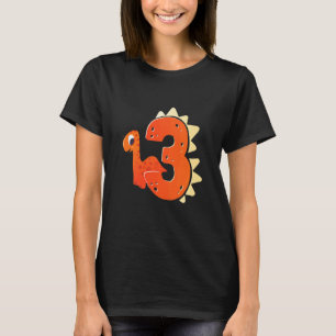 Kids 3rd Birthday Dinosaur Pre Historic Theme Birt T-Shirt
