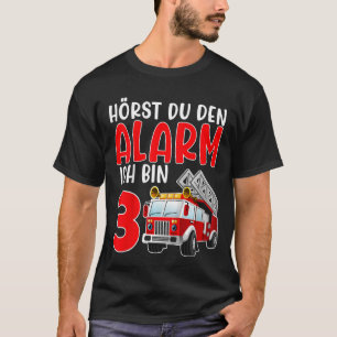 Kids 3rd Birthday Fire Engine 3 Years Old Boy Fire T-Shirt